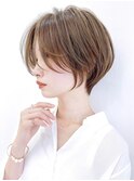 Say.イメチェンショートボブ外ハネボブ美髪ワイドバングアッシュ