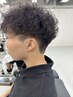 【無造作パーマ】メンズカット＋波巻きパーマ　￥12,100→￥11,000
