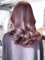 レノラ 本町(LENORA)&nbsp;美髪ミディアムレイヤーカットデジタルパーマチェリーブラウン