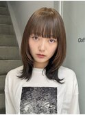 レイヤー/セミロングボブ髪質改善縮毛矯正白髪ぼかしショート