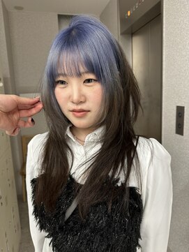 天神美容室 天神大名レイヤーカットデザインカラーブリーチ