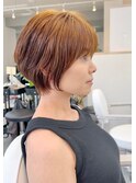 ◇大人可愛い20代30代40代50代前下がりショートボブ丸みショート