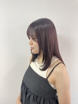 アオ(AO。)&nbsp;レッドブラウンカラー/レイヤーカット/顔まわりカット