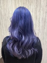 アース 東戸塚店(HAIR & MAKE EARTH) 20代30代◎透明感ブルーラベンダーグラデーションロング