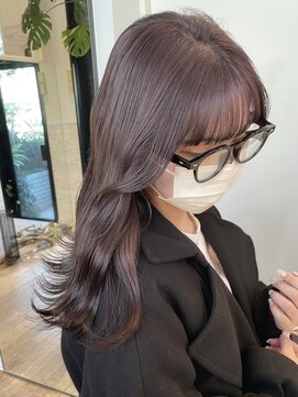 ディモアンド 表参道(Dimo&) x透明感カラー/イメチェン/ホワイトブロンド/外ハネボブ/美髪