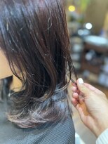 アールヌーベルヴァーグ(ar nouvelle vaugue)&nbsp;小顔になれるレイヤーカット＋パープルカラー