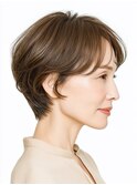 クラゲヘアー/小顔/ココアベージュ/オリーブグレー/川西