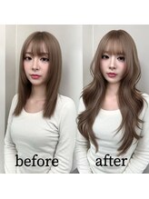 1～4エクステで満足のいく仕上がりにならなかった方へ / 5～9ブリーチなし透明感カラーbelezaで叶います！