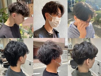 サンクチュアリー 南森町店(Sanctuary)の写真/【南森町】駅近×コスパ★《学割U24 メンズカット+パーマ￥6900》人気のフェザーパーマも9千円以下～♪
