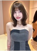 ★レイヤーカット 顔周りレイヤー ボブ ミディアム