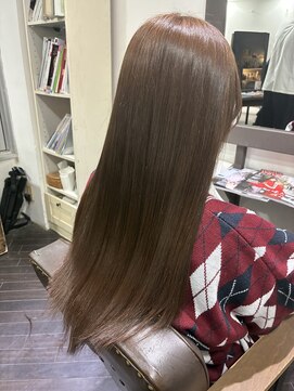 リジョイスヘア(REJOICE hair) 【REJOICE hair】明るめベージュツヤカラー☆GAMO