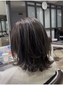 髪質改善カラー　ハイライト
