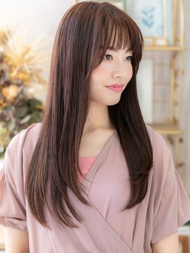 カバーヘア ブリス 戸田公園西口店(COVER HAIR bliss) 艶髪ルクティーピンクエアストレートc7戸田公園20代30代40代