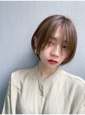 オリーブベージュシャギーボブオリーブグレージュ銀座