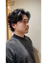 銀座八 【銀座メンズカット】銀座八×バック風パーマ<理容室>