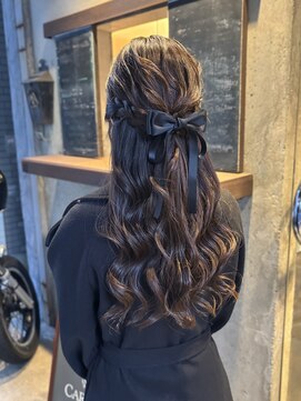 エヴリンアンドペイジ(Evelyn&paige) ハーフアップ/ヘアセット【芦刈指名】