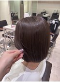 バッサリ×バイオレットブラウン