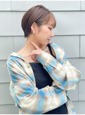 ハンサムショート/丸みショートボブ/20代30代40代50代/顔周り