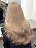 ミルクティーベージュダブルカラーハイトーン韓国レイヤー