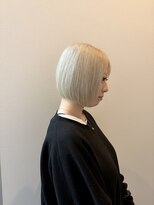 ノイ 水戸店(NEU)&nbsp;64. ブリーチ/ダブルカラー/ボブ/ショートカット/前髪