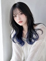 シエル 大名店(CIEL)&nbsp;ブルーエンドカラー×韓国風ロング