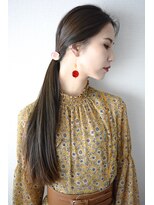 ノイン(noine)&nbsp;【noine＊sasaki】サラ艶ストレートロング×ラフスタイル