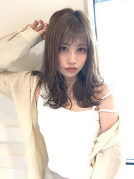 ラカーロ(La CARO) La CARO シースルーな可愛い前髪＋透明感アッシュ♪by市橋