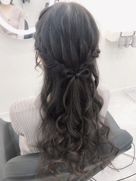 クラン 梅田店(clan) ハーフアップアレンジ