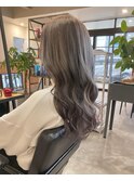  20代30代40代大人可愛いアッシュグレージュダブルカラー美肌