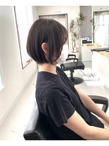 エルエスヘアー(LS HAIR) ショートボブと赤味消しアッシュ