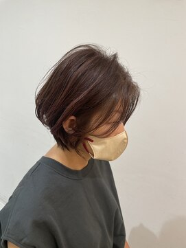 カミトトノウ ひし形ボブにハイライトカラー