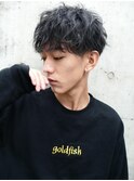 MEN'S HAIR/マッシュパーマ/アッシュブラック