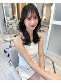 大人可愛いレイヤーカット くびれヘア 顔まわりカット似合わせ