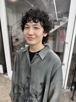 レコ 渋谷(LECO)&nbsp;マレットヘア×強めパーマ×オン眉