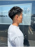 短めツーブロ