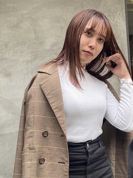 スペシウムバイアンバースデー(spacium by UNBIRTHDAY) ストレートレイヤー/ツヤ髪レッドブラウン