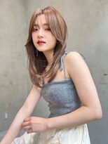 スティーロ 渋谷(Steelo)&nbsp;ミルクティーベージュ　レイヤーカット