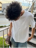 スパイキーショート メンズサロン ショートバング 眉毛