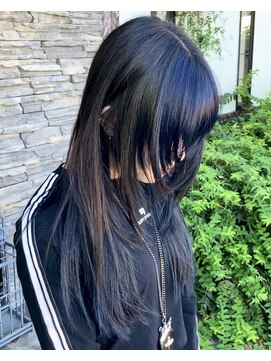 ルプラ ガーデン(le-pla garden) レイヤーカット#フェイスレイヤー#ブルーブラック#豊橋#豊川