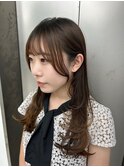 前髪/イメチェン/こなれミディ/おくれ毛/顔まわりカット