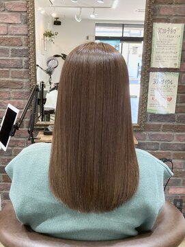 チェルシーヘアーアンドタイムスタジオ 小金井(CHELSEA HAIR&TIME STUDIO) オリーブベージュ×髪質改善カラーエステ