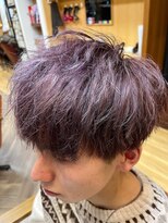 フレンズ 手稲店(friend's)&nbsp;マッシュ束感スタイリングハイトーンカラーパープルラベンダー