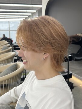 ロンドホットリップ 立川(Lond hot lip) 韓国マッシュダウンパーマカルマパーマブリーチメンズ/立川