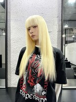 ブームボックス(BOOMBOX) ホワイトブロンドブリーチハイトーンレイヤーカット