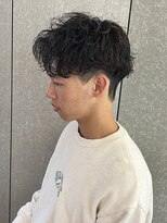 ニアウ 太田店(Niau)&nbsp;メンズナチュラルセンターパートシャドウパーマ質感重視パーマ