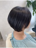 【miyuru】丸みショートで頭のバランスをスッキリ小さく！