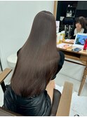 アッシュベージュ　グレージュカラー　透明感カラー
