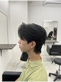 ダウンパーマ　ニュアンスパーマ　センターパート