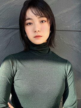 ミンクス渋谷スマートサロン(MINX shibuya smart salon) 【MINX】くびれヘア+くすみベージュハイライトカラー_渋谷