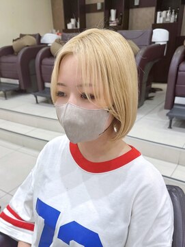 ハピネス 河原町店(Happiness) 切りっぱなしボブ 内巻きボブ 京都美容室 進詩織